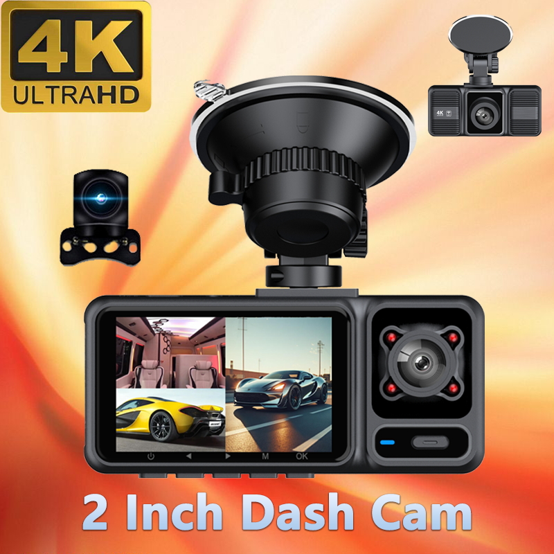 4K 3CHs WiFi dash cam